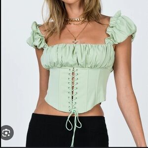 NWOT Princess Polly Harry Top in Green